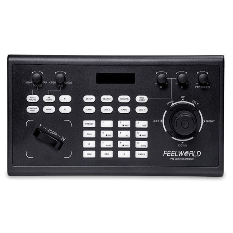 FEELWORLD KBC10 PTZ Camera Controller with Joystick and Keyboard Control ,Support PoE(AU Plug) Eurekaonline