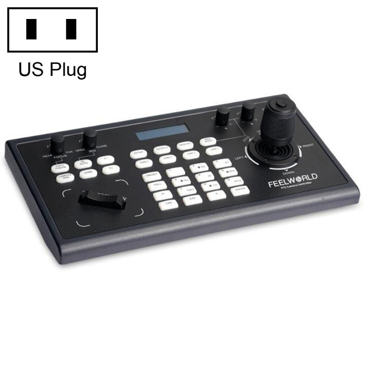 FEELWORLD KBC10 PTZ Camera Controller with Joystick and Keyboard Control ,Support PoE(US Plug) Eurekaonline