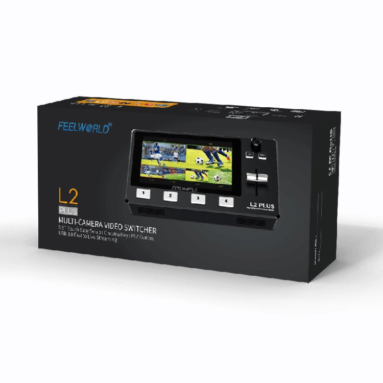 FEELWORLD L2 Plus Multi-camera Video Mixer Switcher with 5.5 inch Screen(US Plug) Eurekaonline