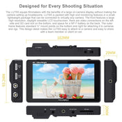 FEELWORLD LUT6S 1920x1080 2600 nits 6 inch IPS Screen HDMI 4K Touch Screen SDI HDI Camera Field Monitor Eurekaonline