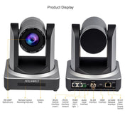 FEELWORLD POE20X Simultaneous 20X Optical Zoom Live Streaming PTZ Camera, EU and US Plug Eurekaonline