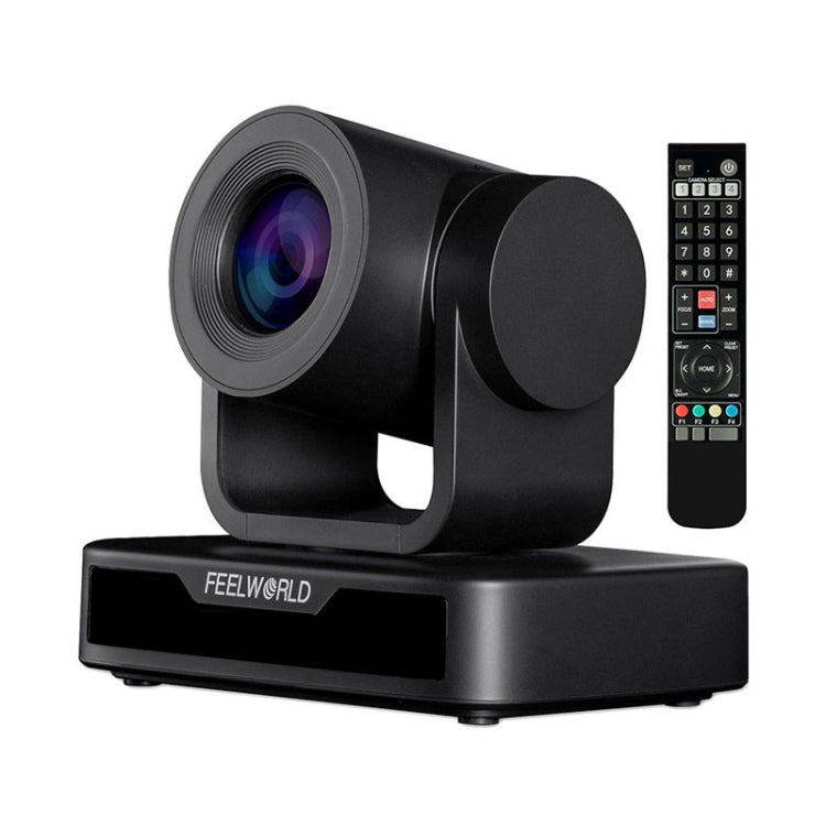 FEELWORLD USB10X 10X Optical Zoom 1080P USB PTZ Video Conference Camera, EU and US Plug(Black) Eurekaonline