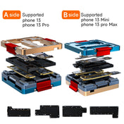 FIX-13 Layered Test Frame Motherboard Test Stand Fixture For iPhone 13 / 13 mini / 13 Pro / 13 Pro Max Eurekaonline