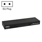 FJGEAR FJ-810UK 8 In 1 Out Computer Host VGA To KVM Switcher With Desktop Switch, EU Plug(Black) Eurekaonline