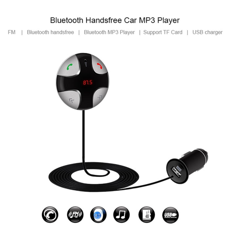 FM29B Bluetooth FM Transmitter Hands-free Car Kit, Car Charger, For iPhone, Galaxy, Sony, Lenovo, HTC, Huawei, and other Smartphones Eurekaonline