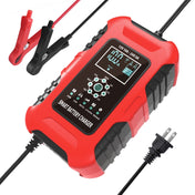 FOXSUR 10A 12V 7-segment Motorcycle / Car Smart Battery Charger, Plug Type:US Plug(Red) Eurekaonline