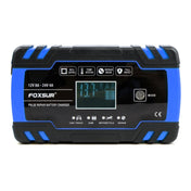 FOXSUR 12V-24V Car Motorcycle Truck Repair Battery Charger AGM Charger, EU Plug (Blue) Eurekaonline