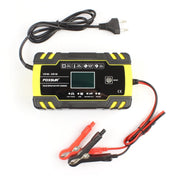 FOXSUR 12V-24V Car Motorcycle Truck Repair Battery Charger AGM Charger, EU Plug Eurekaonline