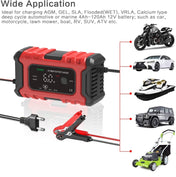 FOXSUR 6A 12V Motorcycle / Car Smart Battery Charger, Plug Type:UK Plug(Red) Eurekaonline