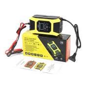 FOXSUR Car / Motorcycle Repair Charger 12V 7A 7-stage + Multi-battery Mode Lead-acid Battery Charger, Plug Type:US Plug(Yellow) Eurekaonline