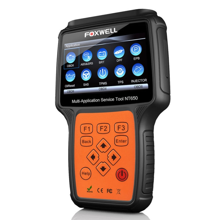 FOXWELL NT650 Elite OBD2 ABS SRS Airbag SAS Scanner Car Diagnostic Tool Auto Scanner(Black) Eurekaonline