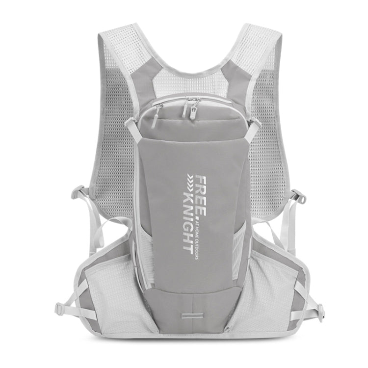 FREE KNIGHT FK0218 12L Cycling Water Bag Vest Hiking Water Supply Equipment Backpack(Light Grey) Eurekaonline