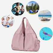Female Dry And Wet Separation Sports Gym Bag Handbag Duffel Bag Short Distance Light Swimming Bag(Black) Eurekaonline