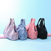 Female Dry And Wet Separation Sports Gym Bag Handbag Duffel Bag Short Distance Light Swimming Bag(Black) Eurekaonline