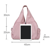 Female Dry And Wet Separation Sports Gym Bag Handbag Duffel Bag Short Distance Light Swimming Bag(Deep Pink) Eurekaonline