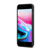 Fierre Shann Leather Texture Phone Back Cover Case For iPhone 8 Plus / 7 Plus(Cowhide Black) Eurekaonline