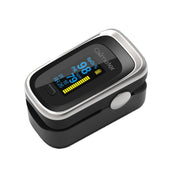 Finger Pulse Oximeter Finger Pulse Blood Oxygen Saturation Monitor, Colour: 130R Silver Black(English Manual) Eurekaonline