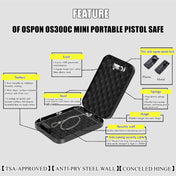 Fingerprint / Password Metal Anti-theft Car Safety Box Valuables Storage Safety Box, Model: OS100SE (Black) Eurekaonline