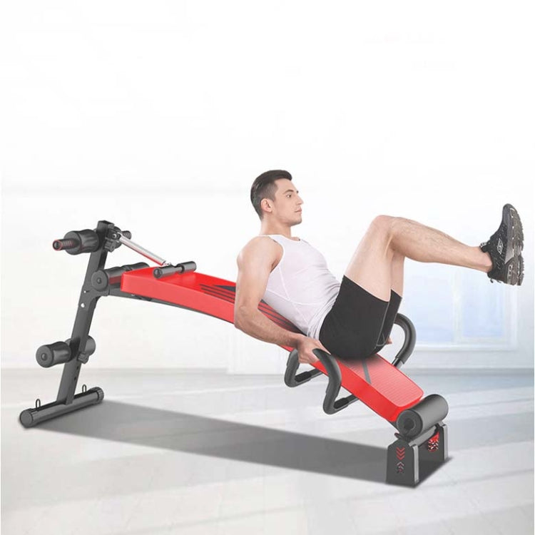 Foldable Sit-up Board For Household Multifunctional Abdomen, Specification: 177P-7 Red Glory Eurekaonline