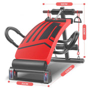 Foldable Sit-up Board For Household Multifunctional Abdomen, Specification: 177P-7 Red Glory Eurekaonline