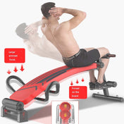 Foldable Sit-up Board For Household Multifunctional Abdomen, Specification: 177P-7 Red Glory Eurekaonline