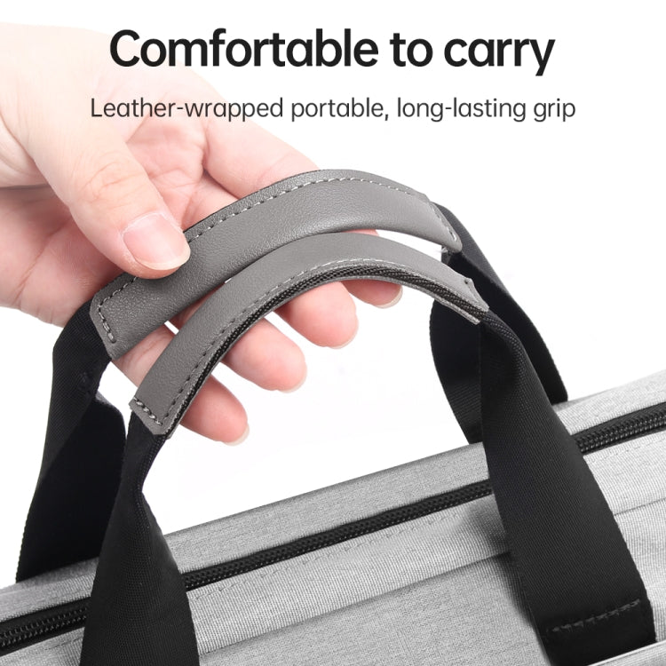 For 15 inch Laptop Portable Shockproof Bag(Grey) Eurekaonline