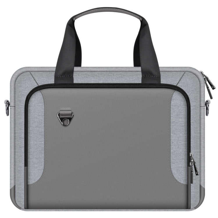 For 15 inch Laptop Portable Shockproof Bag(Grey) Eurekaonline