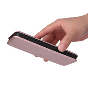 For Alcatel 1B 2022 Carbon Fiber Texture Flip Leather Phone Case(Pink) Eurekaonline