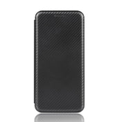 For BlackBerry KEY2 Carbon Fiber Texture Horizontal Flip TPU + PC + PU Leather Case with Card Slot(Black) Eurekaonline