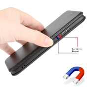 For BlackBerry KEY2 Carbon Fiber Texture Horizontal Flip TPU + PC + PU Leather Case with Card Slot(Black) Eurekaonline