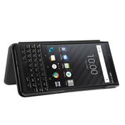 For BlackBerry KEY2 Carbon Fiber Texture Horizontal Flip TPU + PC + PU Leather Case with Card Slot(Black) Eurekaonline