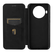 For Cubot Note 20 Carbon Fiber Texture Horizontal Flip TPU + PC + PU Leather Case with Card Slot(Black) Eurekaonline