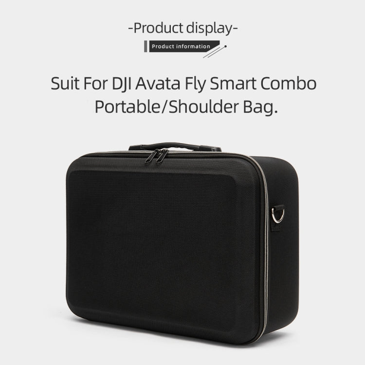 For DJI Avata Shockproof Large Carrying Hard Case Shoulder Storage Bag, Size: 38 x 28 x 15cm (Black) Eurekaonline
