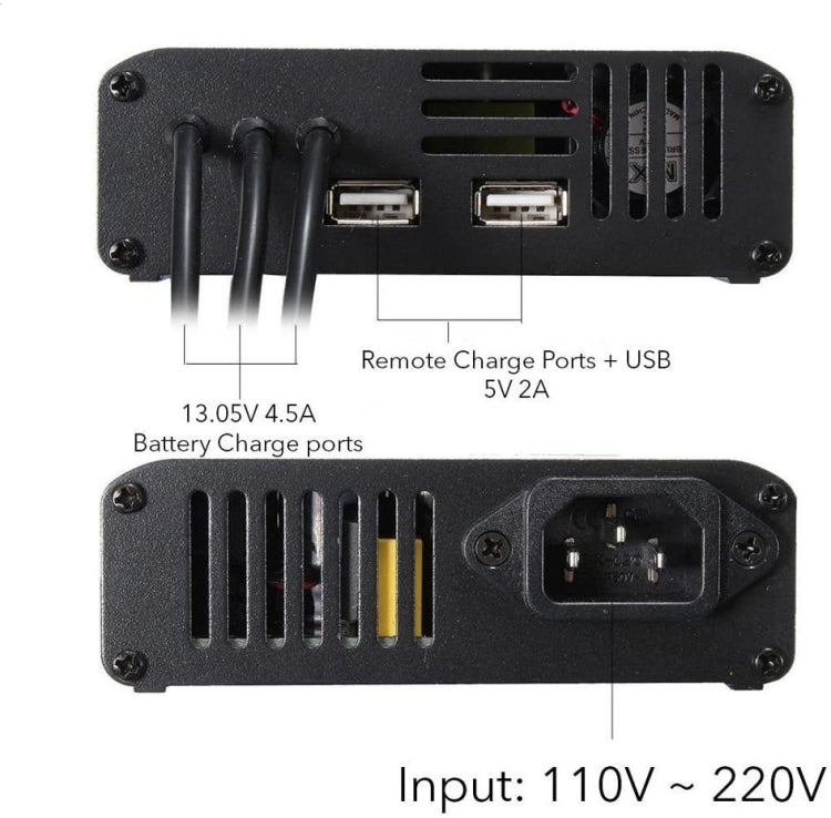 For DJI MAVIC Pro Aluminum Alloy 5 in 1 Hub Intelligent Battery Controller Charger, Plug Type:US Plug Eurekaonline