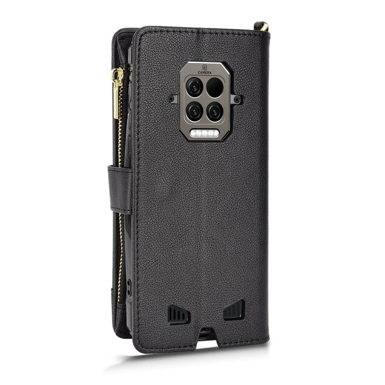 For Doogee S86 / S86 Pro Litchi Texture Zipper Leather Phone Case(Black) Eurekaonline