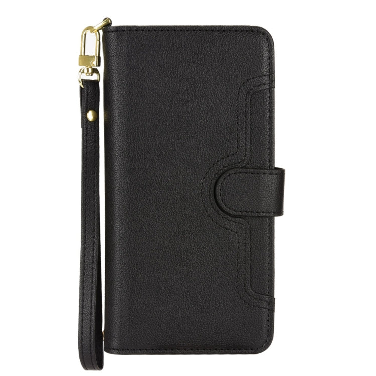  S86 Pro Litchi Texture Zipper Leather Phone Case(Black) Eurekaonline