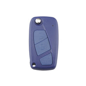 For FIAT Car Keys Replacement 3 Buttons Car Key Case with Side Battery Holder (Blue) Eurekaonline