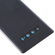 For Galaxy S10+ Battery Back Cover with Camera Lens (Black) Eurekaonline