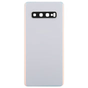 For Galaxy S10 Battery Back Cover with Camera Lens (White) Eurekaonline