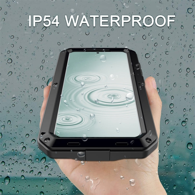 For Galaxy S20 Shockproof Waterproof Silicone + Zinc Alloy Protective Case(Black) Eurekaonline