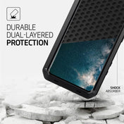 For Galaxy S20+ Shockproof Waterproof Silicone + Zinc Alloy Protective Case(Black) Eurekaonline