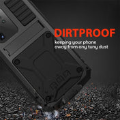 For Galaxy S20 Ultra Shockproof Waterproof Dust-proof Metal + Silicone Protective Case with Holder(Black) Eurekaonline