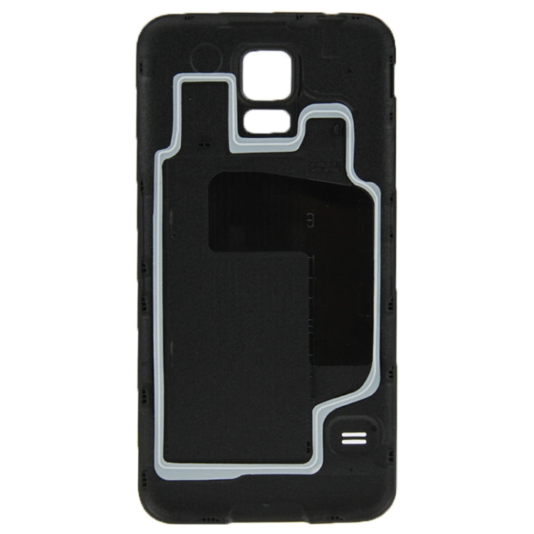 For Galaxy S5 / G900 Original Plastic Material Battery Housing Door Cover with Waterproof Function (Black) Eurekaonline