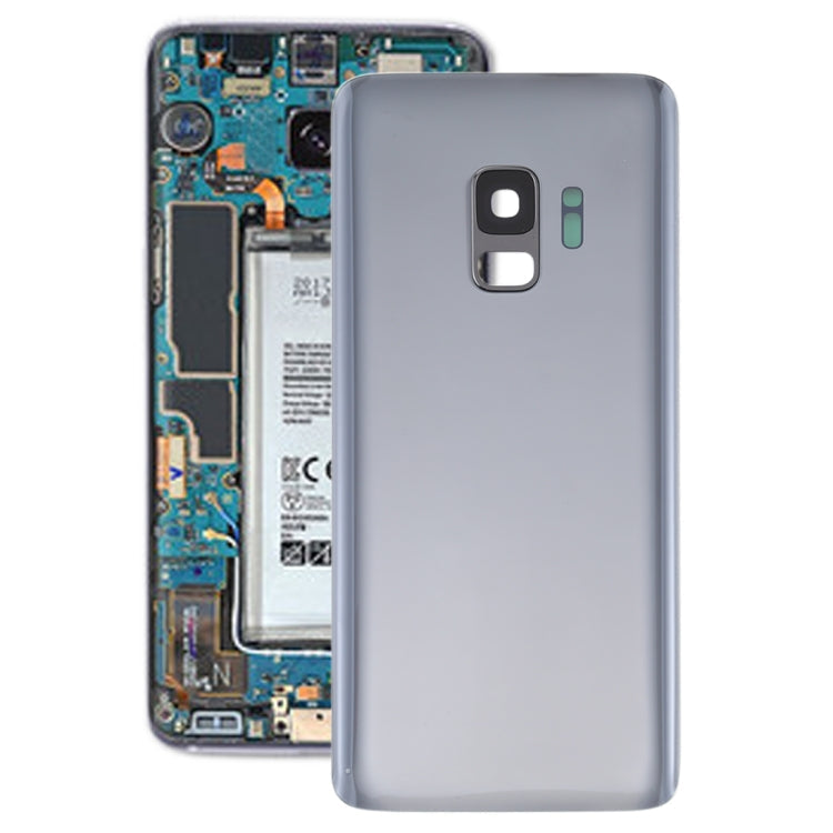 For Galaxy S9 Battery Back Cover with Camera Lens (Grey) Eurekaonline