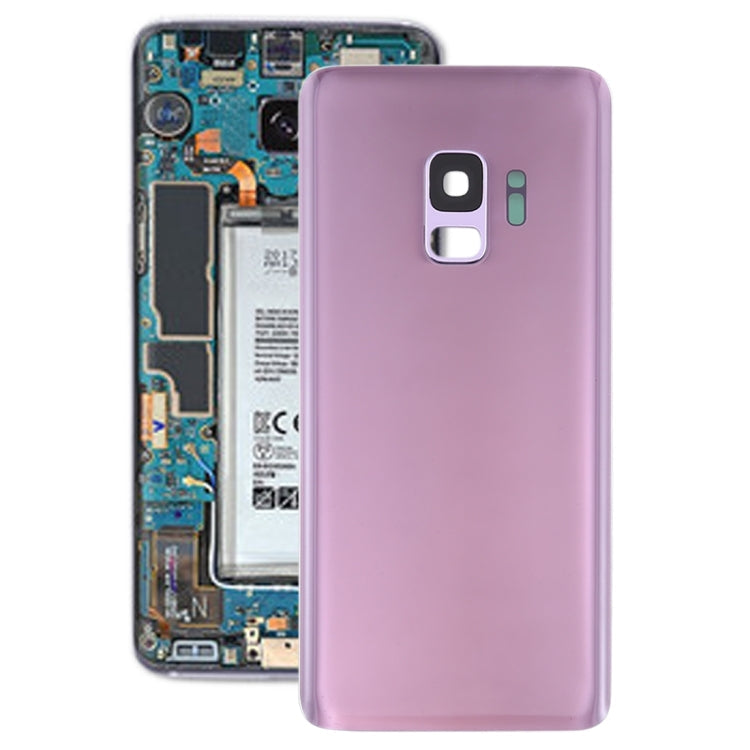 For Galaxy S9 Battery Back Cover with Camera Lens (Purple) Eurekaonline