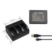 For GoPro HERO5 AHDBT-501 Travel Charger with V8 Port & USB-C / Type-C Port & LED Indicator Light Eurekaonline