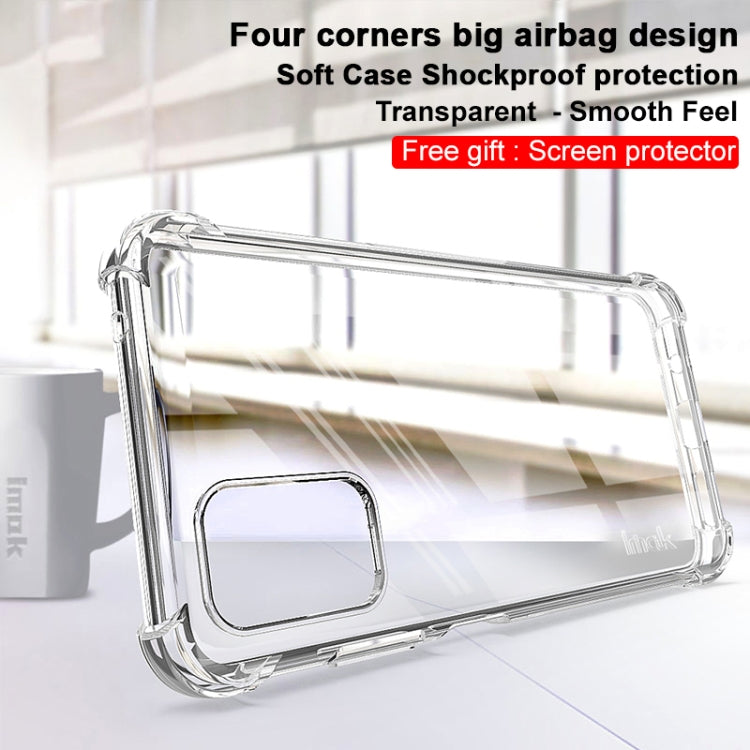 For HTC Desire 21 Pro 5G IMAK All Coverage Shockproof Airbag TPU Case(Transparent) Eurekaonline