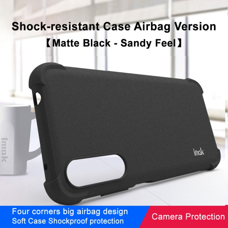 For HTC Desire 22 Pro 5G IMAK All-inclusive Shockproof Airbag TPU Case (Matte Black) Eurekaonline