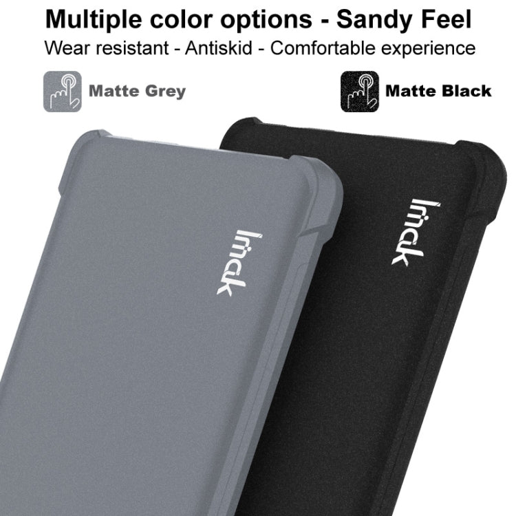 For HTC Desire 22 Pro 5G IMAK All-inclusive Shockproof Airbag TPU Case (Matte Grey) Eurekaonline
