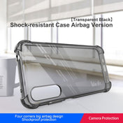 For HTC Desire 22 Pro 5G imak All-inclusive Shockproof Airbag TPU Case (Transparent Black) Eurekaonline
